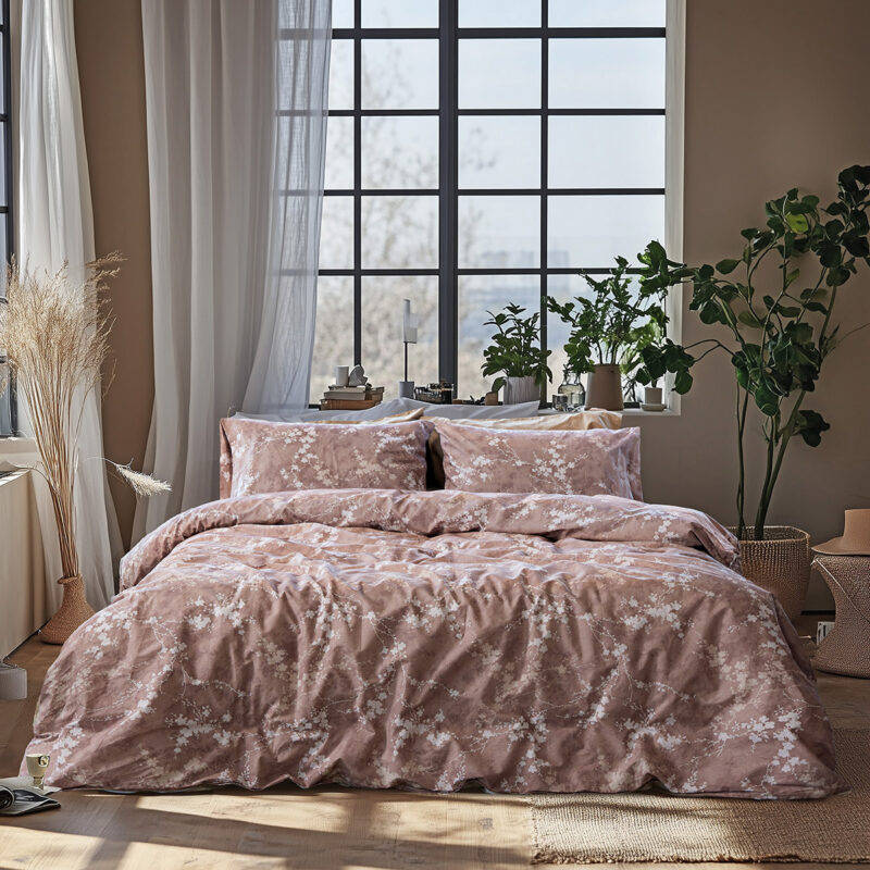 Beauty Home Σετ σεντόνια υπέρδιπλα με λάστιχο Glory Art 12380 170×200+32 Μόκα 5767562