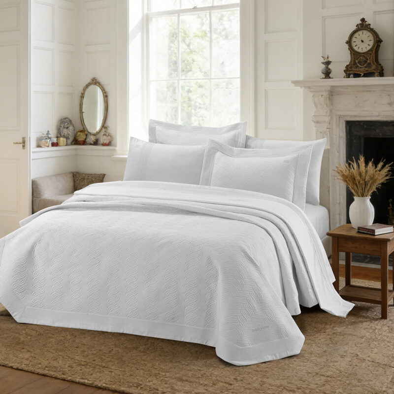 Beauty Home Σετ κουβερλί υπέρδιπλο 3τμχ Promise Art 12499 230×250 Λευκό 5768165