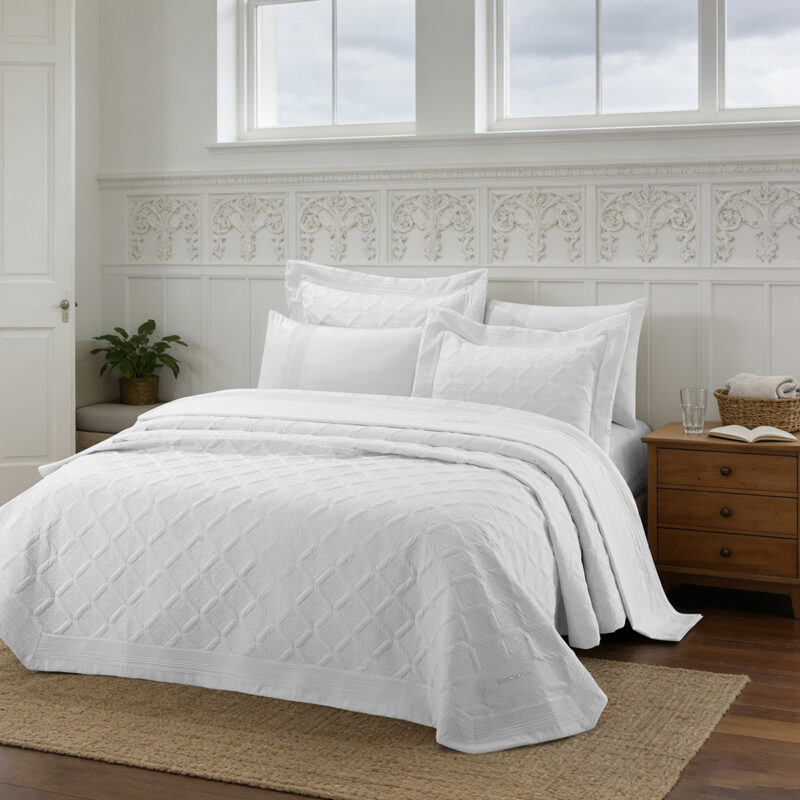 Beauty Home Σετ κουβερλί υπέρδιπλο 3τμχ Promise Art 12507 230×250 Λευκό 5768188