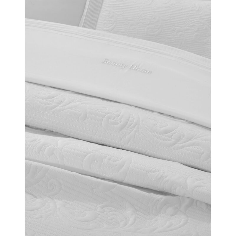 Beauty Home Σετ κουβερλί υπέρδιπλο 3τμχ Promise Art 12508 230×250 Λευκό 6012947