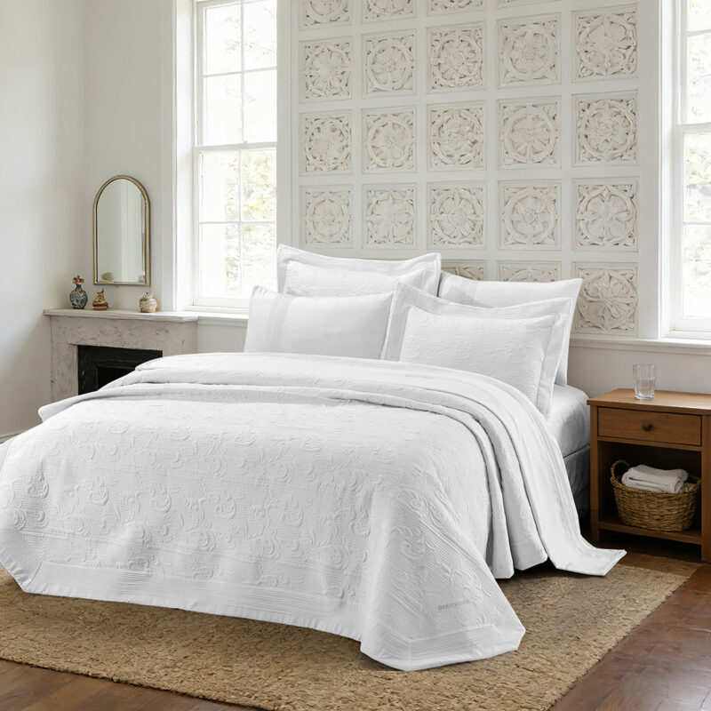 Beauty Home Σετ κουβερλί υπέρδιπλο 3τμχ Promise Art 12508 230×250 Λευκό 6012945