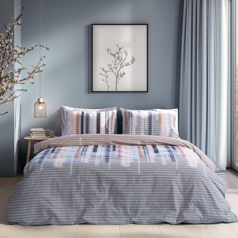 Beauty Home Σετ σεντόνια υπέρδιπλα με λάστιχο Moments Art 12572 165×200+30 Μπεζ 5769682