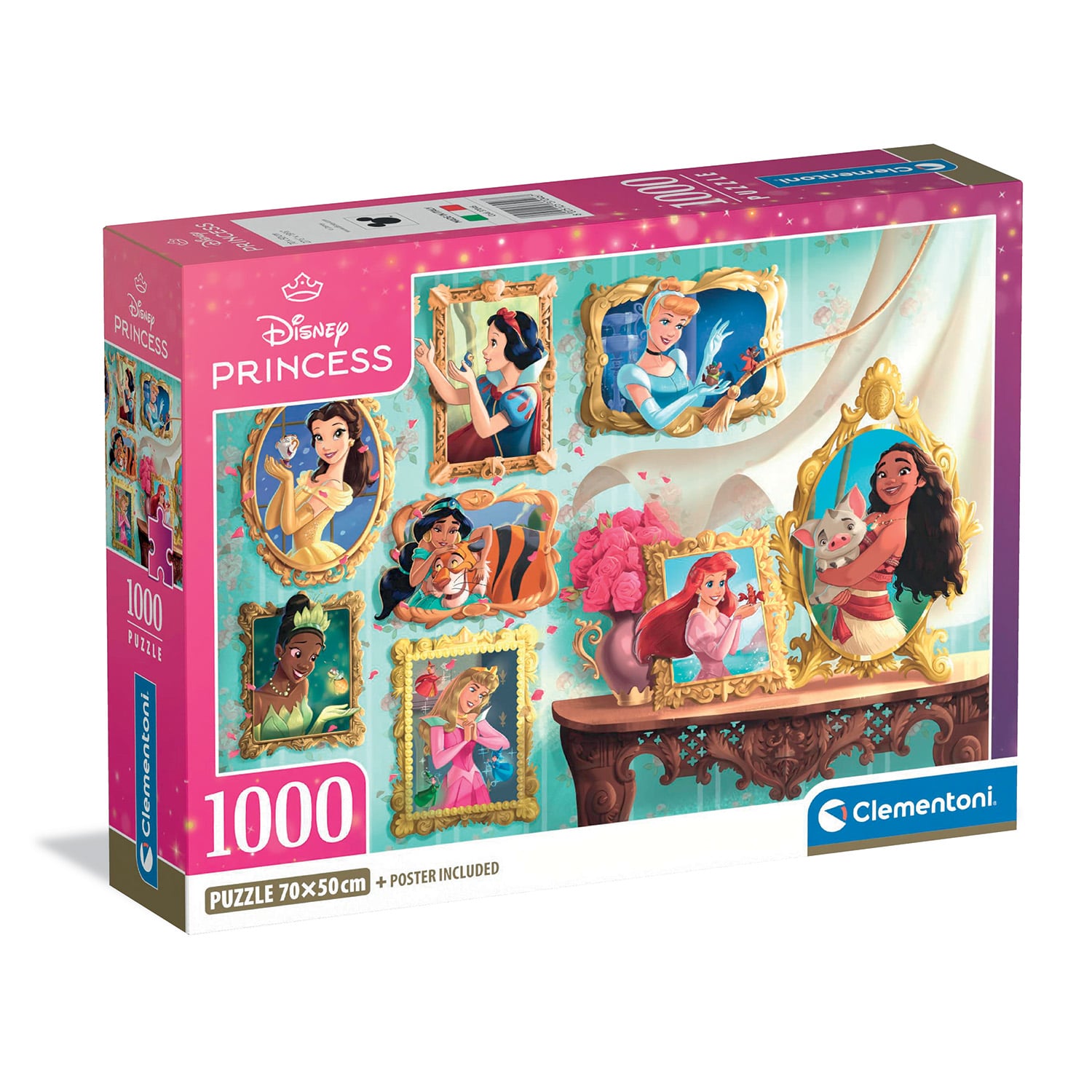 Clementoni Παζλ High Quality Disney Princess 1000 τμχ - Compact Box