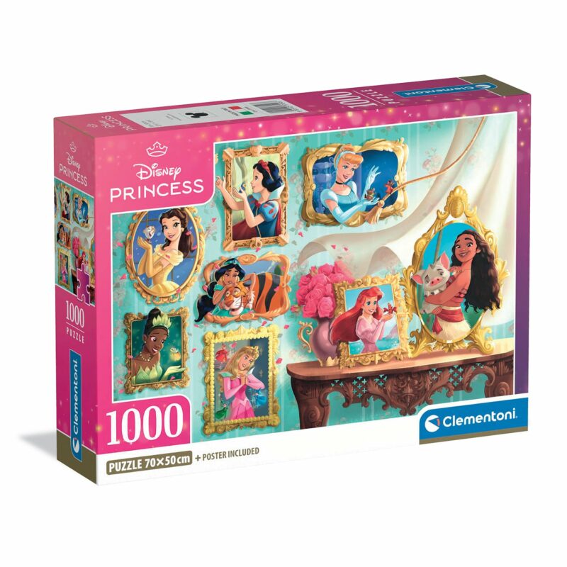 Clementoni Παζλ High Quality Disney Princess 1000 τμχ – Compact Box 5498066