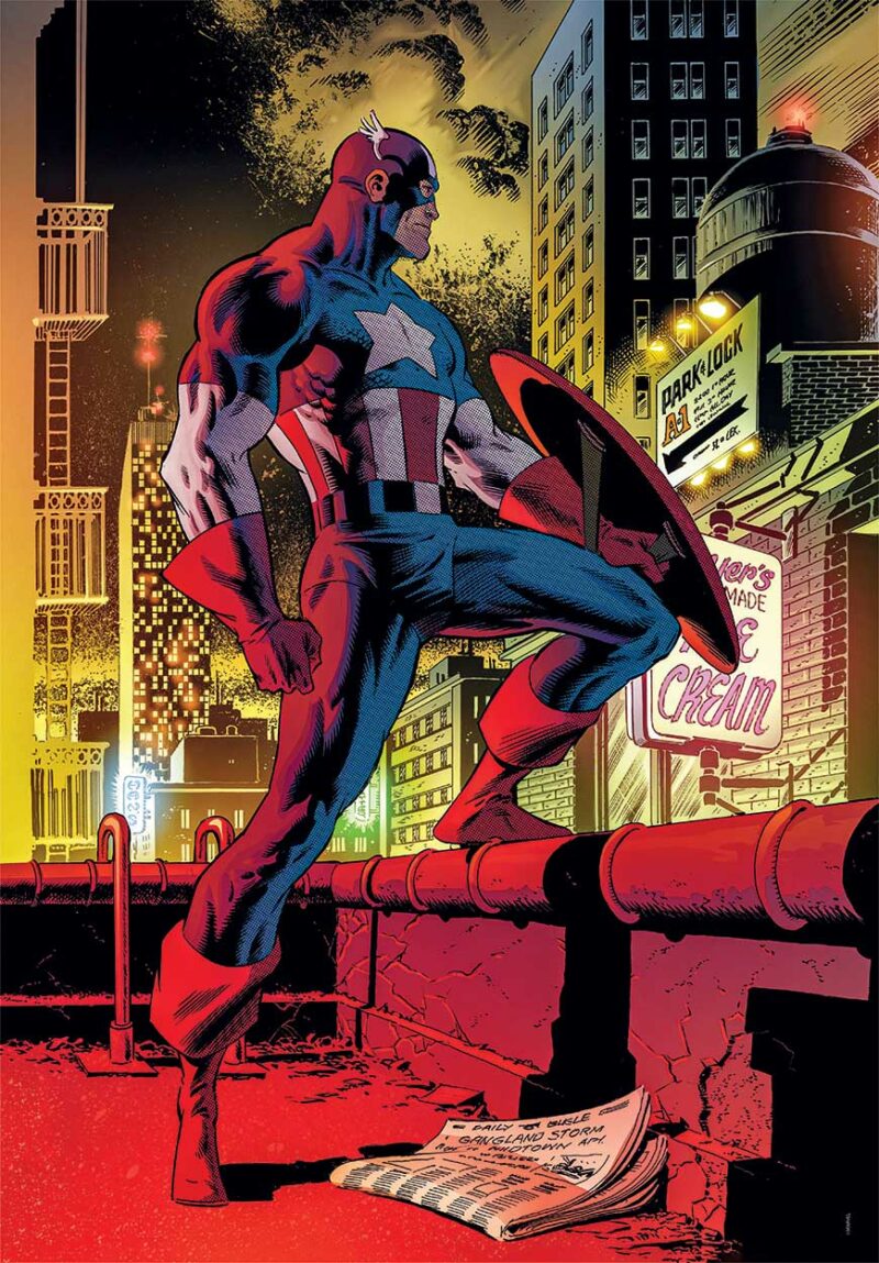 Clementoni Παζλ High Quality Collection Marvel Captain America 1000 τμχ – Compact Box 5940675