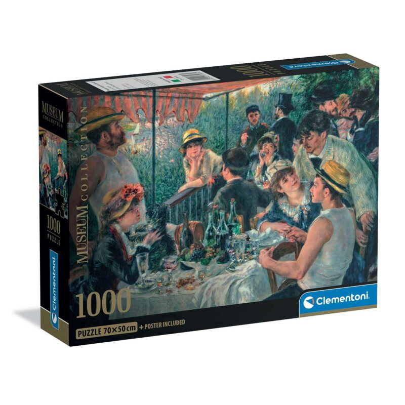 Clementoni Παζλ Museum Collection Renoir: Το Πρόγευμα των Βαρκάρηδων 1000 τμχ – Compact Box 5940684