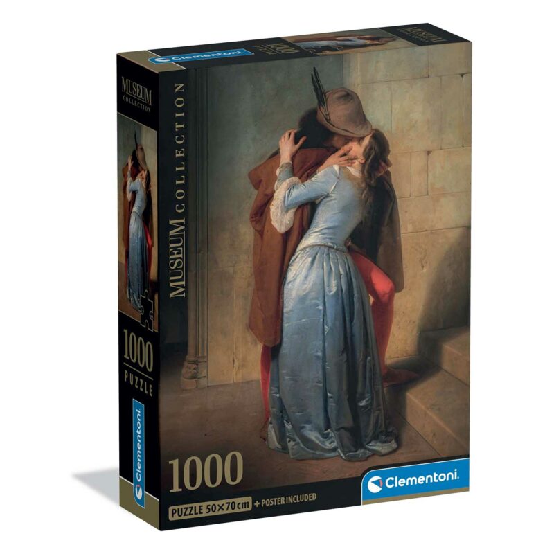 Clementoni Παζλ Museum Collection Hayez: Το Φιλί 1000 τμχ – Compact Box 5940689