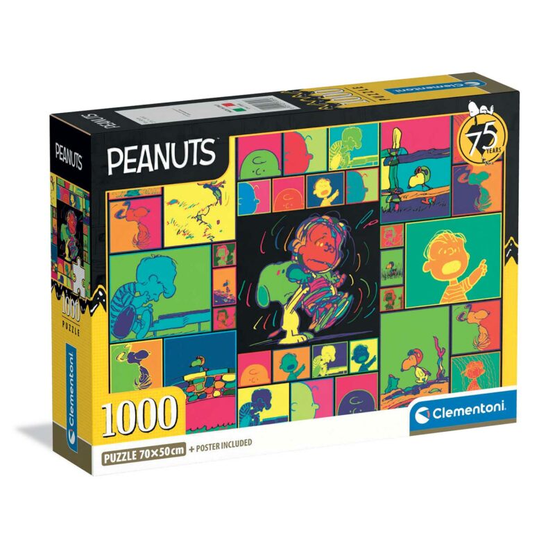 Clementoni Παζλ High Quality Collection Peanuts 1000 τμχ – Compact Box 5940694