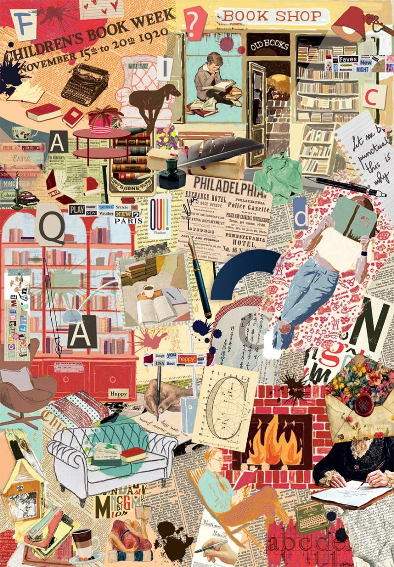 Clementoni Παζλ More is More Collection Books & Writing 1000 τμχ – Compact Box 5940715