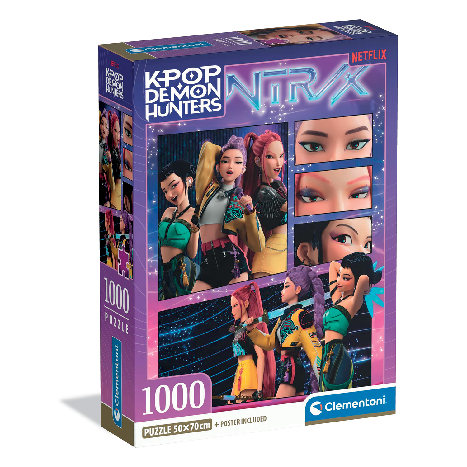Clementoni Παζλ High Quality K-Pop Demon Hunters Compact Box 1000 τμχ