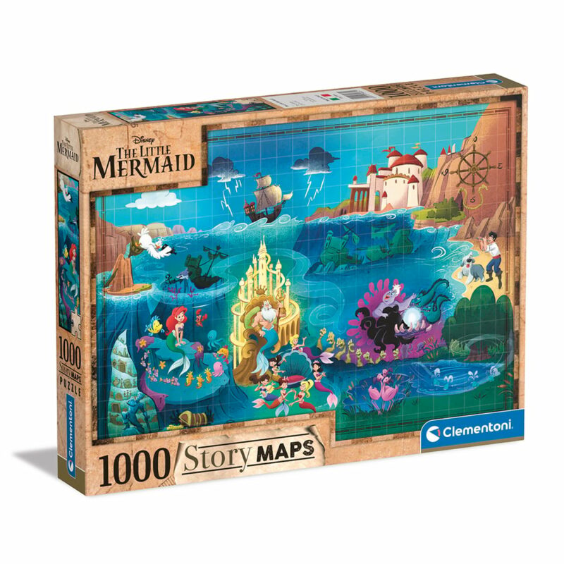 Clementoni Παζλ Story Maps Η Μικρή Γοργόνα 1000 τμχ 5653622
