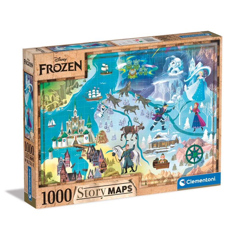 Clementoni Παζλ Story Maps Frozen 1000 τμχ 5653669