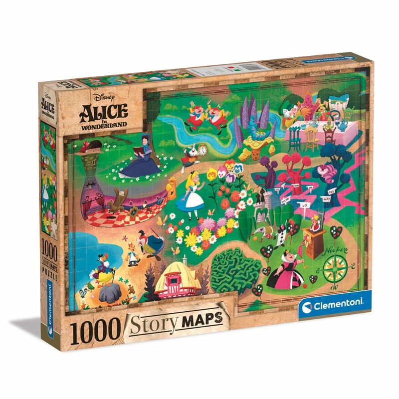 Clementoni Παζλ Story Maps Η Αλίκη Στη Χώρα Των Θαυμάτων 1000 τμχ 5653677