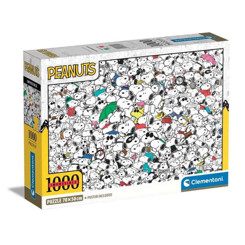 Clementoni Παζλ Impossible Peanuts 1000 τμχ – Compact Box 5684308