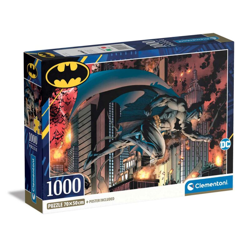 Clementoni Παζλ High Quality Collection Batman 1000 τμχ – Compact Box 5940735