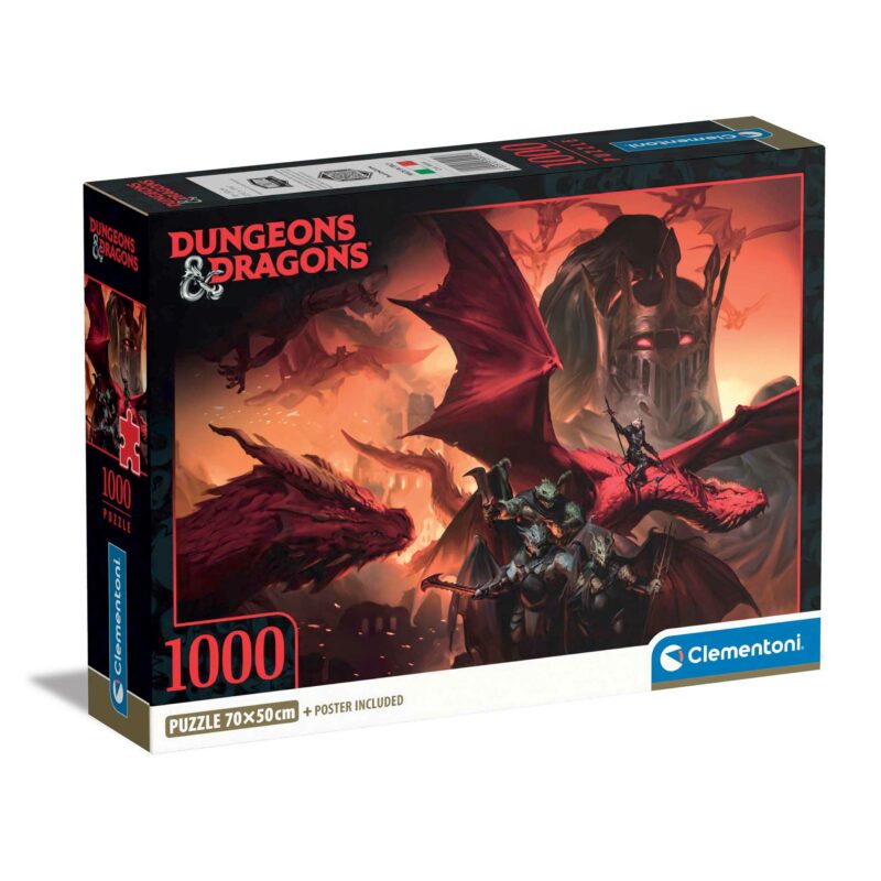 Clementoni Παζλ High Quality Collection Dungeons & Dragons 1000 τμχ – Compact Box 5684313