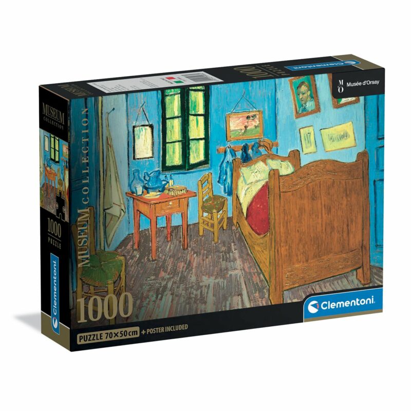 Clementoni Παζλ Museum Collection Vincent Van Gogh: Το Δωμάτιο του Van Gogh στην Αρλ 1000 τμχ – Comp 5684738