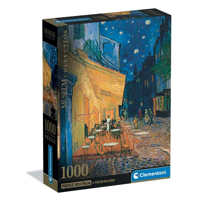 Clementoni Παζλ Museum Collection Van Gogh: Καφέ τη Νύχτα 1000 τμχ – Compact Box 5493323
