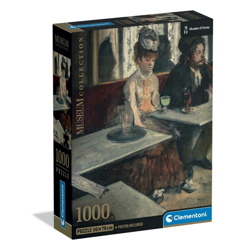 Clementoni Παζλ Museum Collection Degas: Στο Καφέ 1000 τμχ – Compact Box 5684341