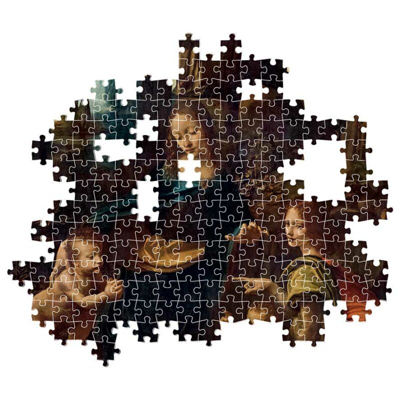 Clementoni Παζλ Museum Collection Leonardo da Vinci: Η Παναγία των Βράχων 1000 τμχ – Compact Box 5684347