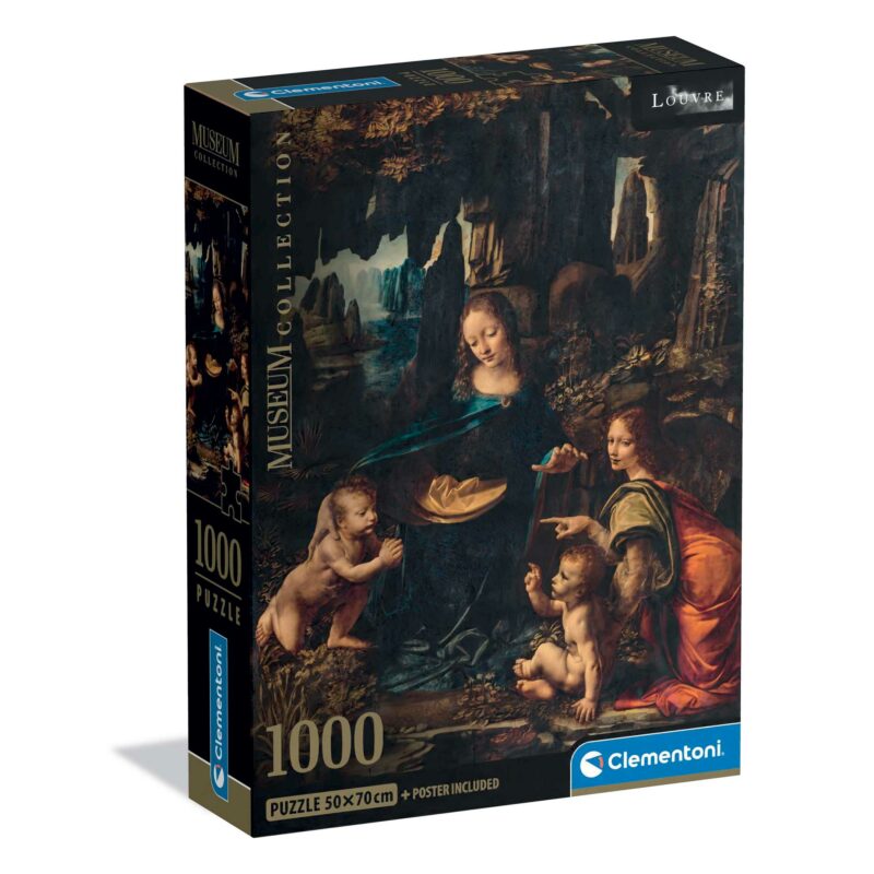 Clementoni Παζλ Museum Collection Leonardo da Vinci: Η Παναγία των Βράχων 1000 τμχ – Compact Box 5684345