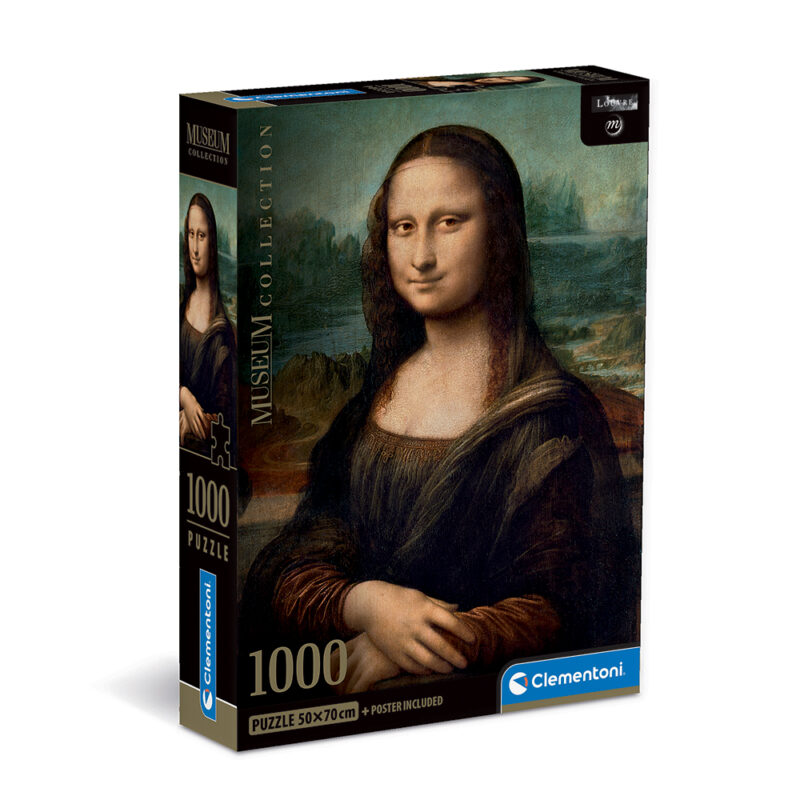 Clementoni Παζλ Museum Collection Leonardo Da Vinci: Μόνα Λίζα 1000 τμχ - Compact Box