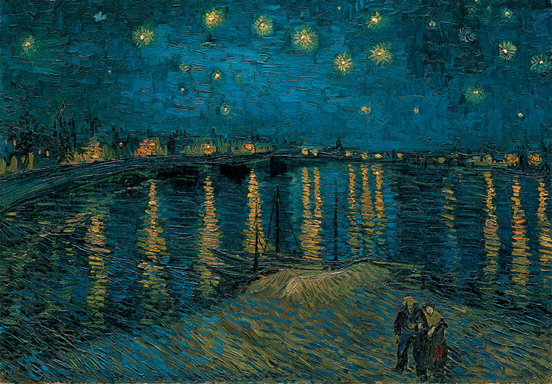Clementoni Παζλ Museum Collection Van Gogh: Έναστρη Νύχτα Πάνω Από Το Ρήνο 1000 τμχ - Compact Box