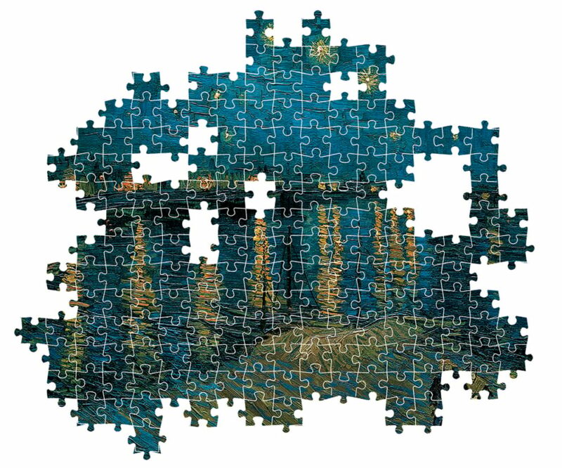 Clementoni Παζλ Museum Collection Van Gogh: Έναστρη Νύχτα Πάνω Από Το Ρήνο 1000 τμχ – Compact Box 5582675