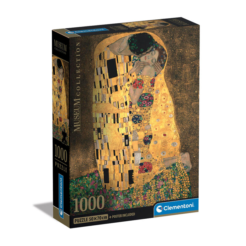 Clementoni Παζλ Museum Collection Klimt: Το Φιλί 1000 τμχ - Compact Box