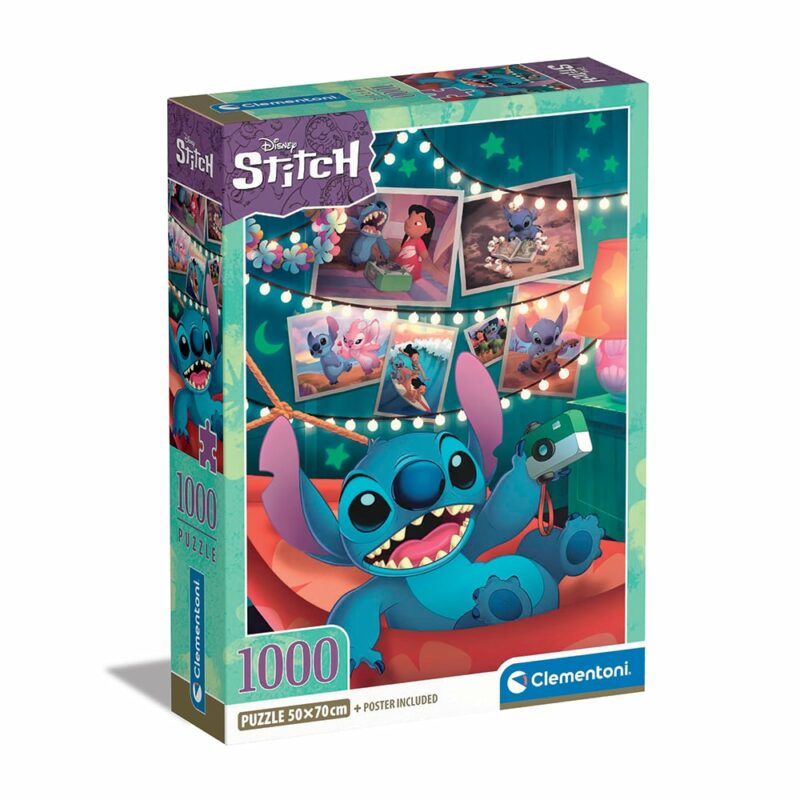 Clementoni Παζλ High Quality Collection Disney Stitch 1000 τμχ – Compact Box 5582712