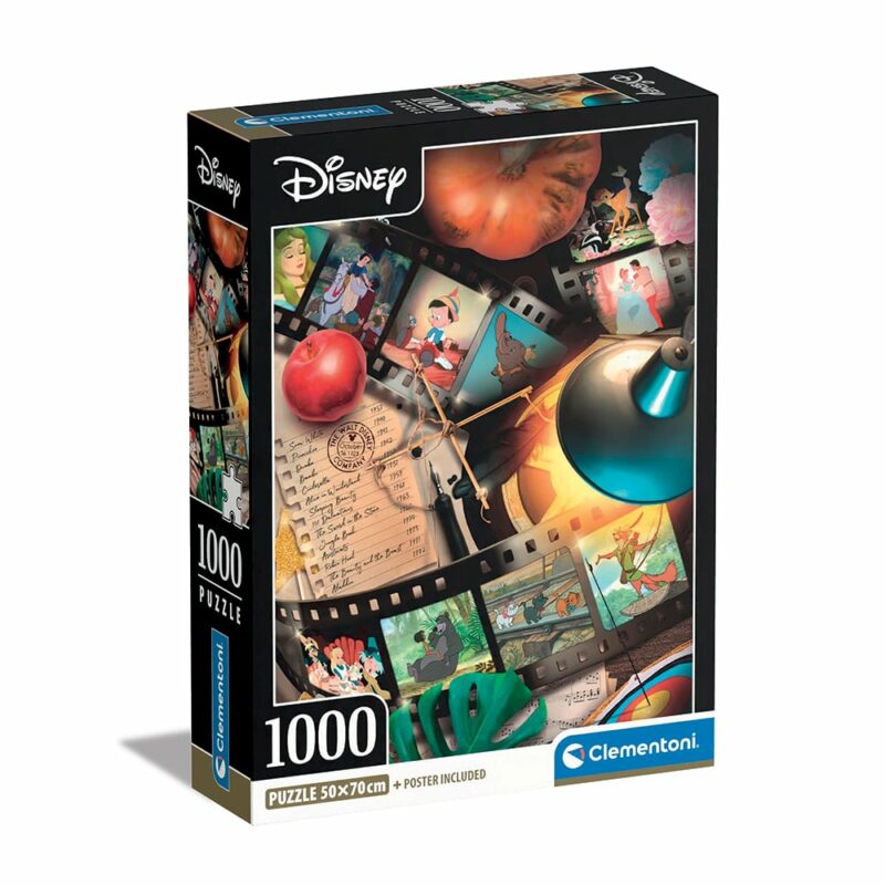 Clementoni Παζλ High Quality Collection Disney Classic Movies 1000 τμχ – Compact Box 5582718