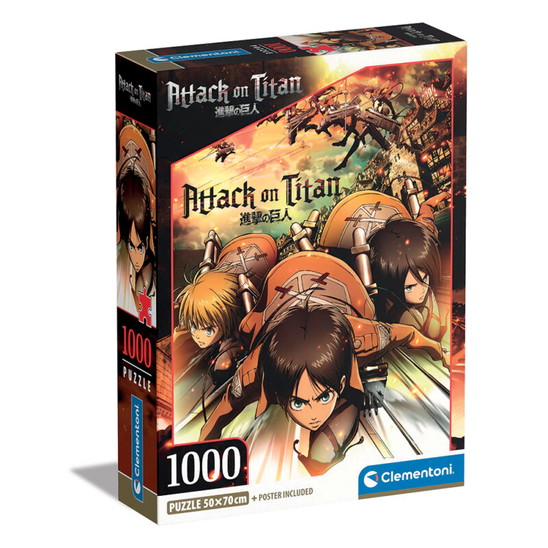 Clementoni Παζλ High Quality Collection Attack on Titans 1000 τμχ - Compact Box