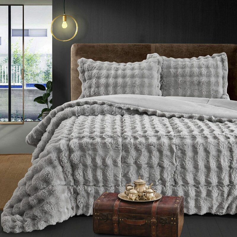 Beauty Home Κουβερτοπάπλωμα king size Art 12662 240×260 Γκρι 4677147