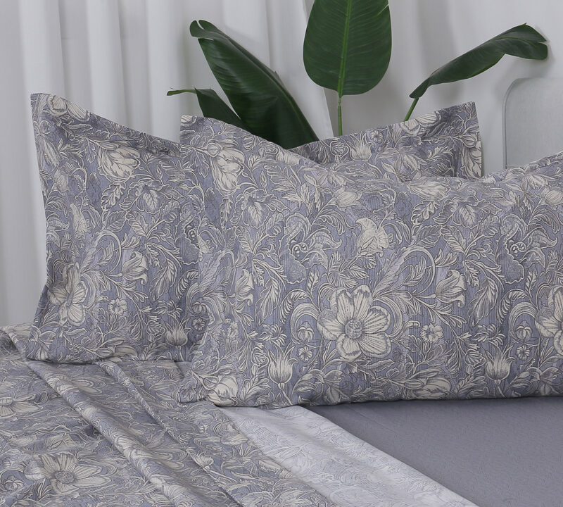 Beauty Home Σετ σεντόνια υπέρδιπλα με λάστιχο Memories Art 12679 165×200+30 Γκρι 5768384