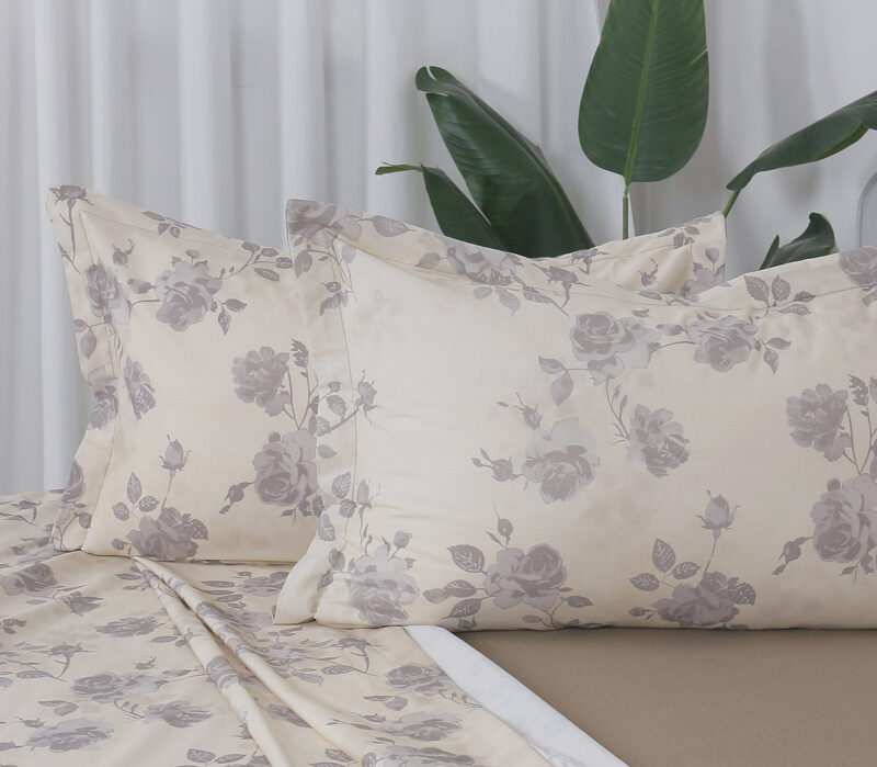Beauty Home Σετ σεντόνια υπέρδιπλα με λάστιχο Memories Art 12685 165×200+30 Μπεζ 5768537