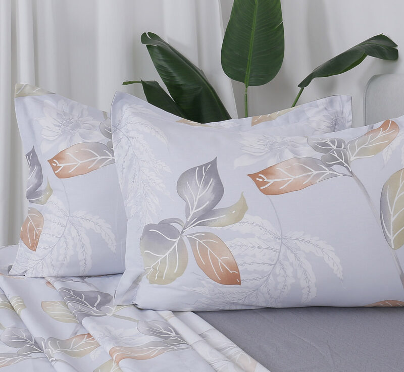 Beauty Home Σετ σεντόνια υπέρδιπλα με λάστιχο Memories Art 12691 165×200+30 Γκρι 5768685