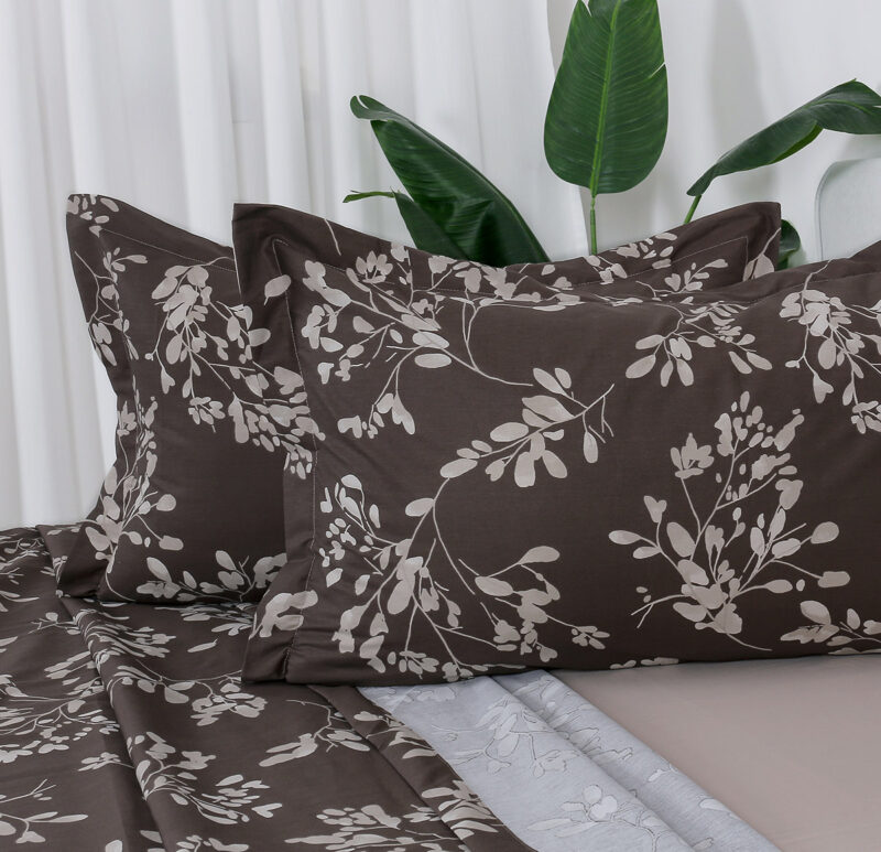 Beauty Home Σετ σεντόνια υπέρδιπλα με λάστιχο Memories Art 12693 165×200+30 Καφέ 5768742