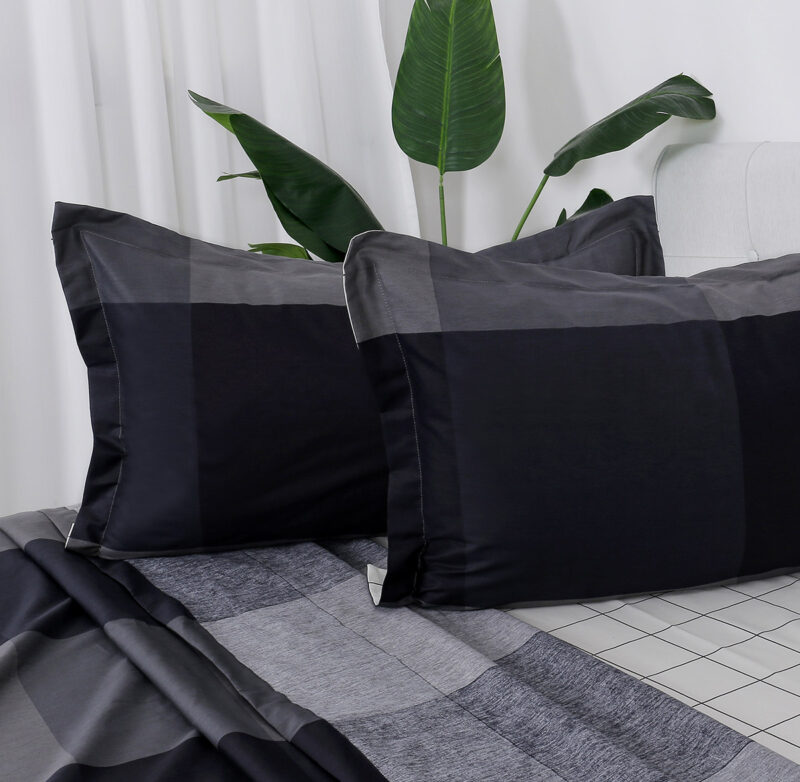 Beauty Home Σετ σεντόνια υπέρδιπλα με λάστιχο Memories Art 12696 165×200+30 Ανθρακί 5768812
