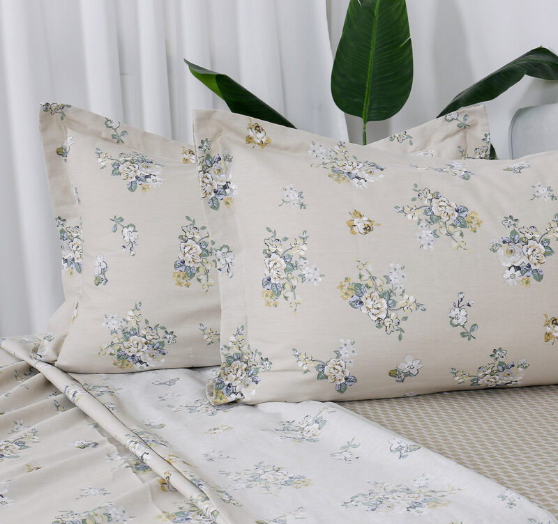 Beauty Home Σετ σεντόνια υπέρδιπλα με λάστιχο Memories Art 12698 165×200+30 Μπεζ 5768858
