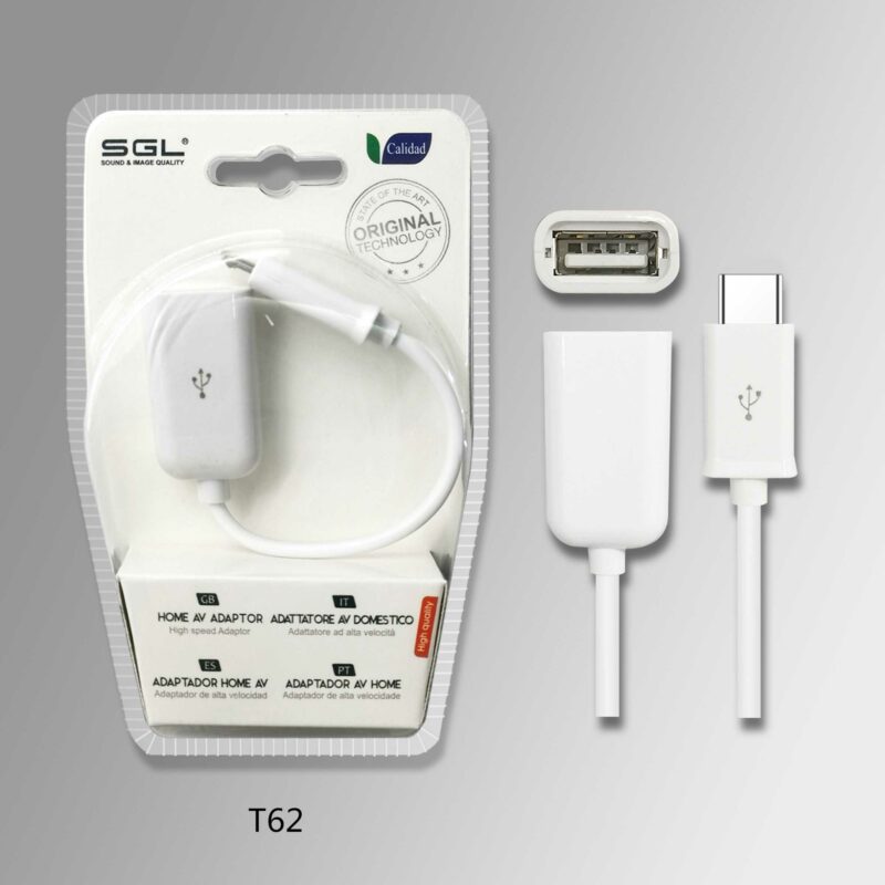 Καλώδιο Usb TypeC male - USB A female - T62 - 191230