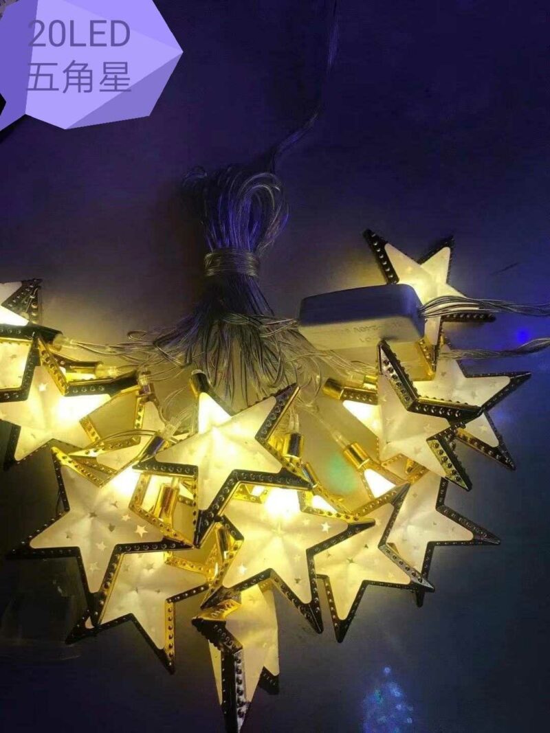 Χριστουγεννιάτικα φώτα - Stars - 20Led - Warm White - 210245