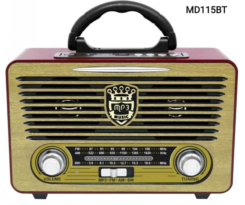 Επαναφορτιζόμενο ραδιόφωνο Retro - MU-115BT - 121155