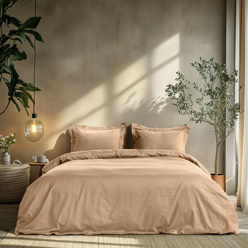 Beauty Home Σετ σεντόνια μονά Art 1700 Harmony 170×270 Άμμου 5766397