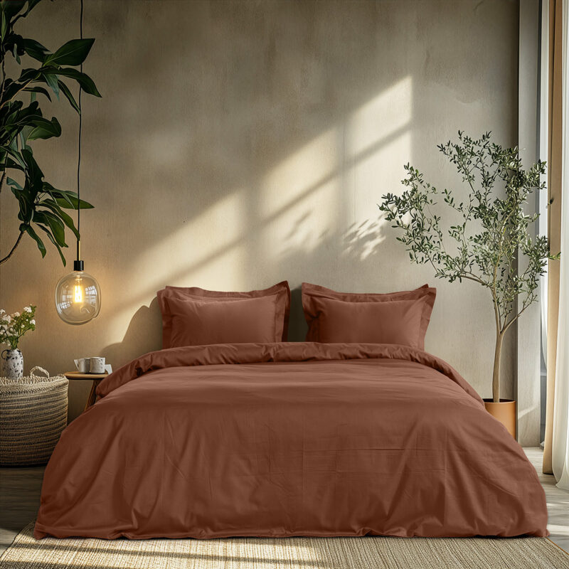 Beauty Home Σετ σεντόνια μονά Art 1700 Harmony 170×270 Καφέ 5766400