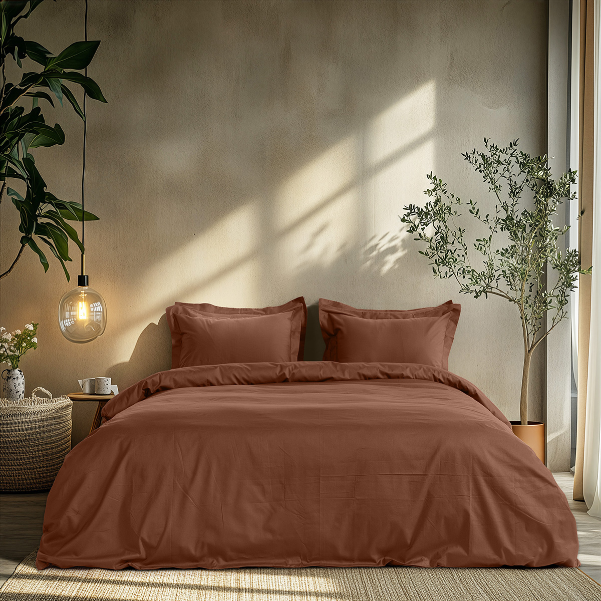 Beauty Home Σετ σεντόνια μονά Art 1700 Harmony 170x270 Καφέ