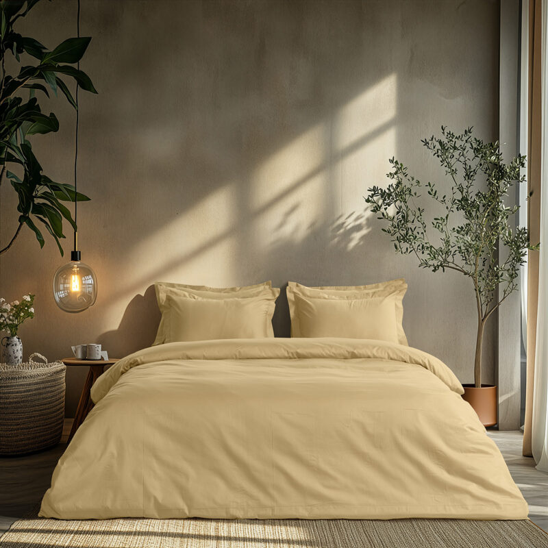 Beauty Home Σετ σεντόνια υπέρδιπλα με λάστιχο Art 1700 Harmony 170×200+30 Μπεζ 5766409