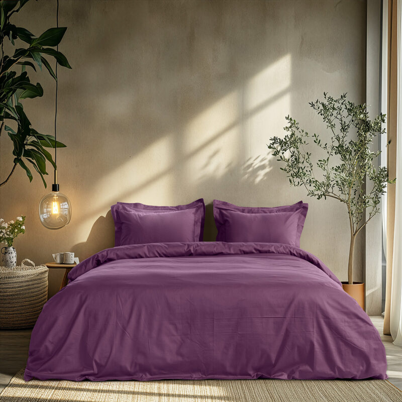 Beauty Home Σετ σεντόνια υπέρδιπλα με λάστιχο Art 1700 Harmony 170×200+30 Μωβ 5766433