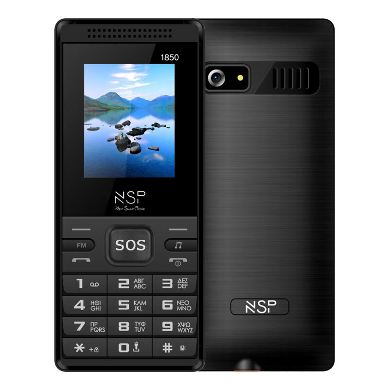NSP 1800DS BLACK / BLUE (Ελληνικό Μενού) Κινητό τηλέφωνο Dual SIM με Bluetooth και οθόνη 1.8″