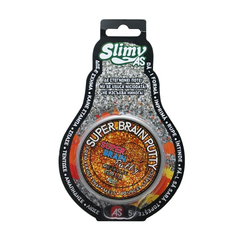 Slimy AS Χλαπάτσα Super Brain Putty Metallic Για 3+ Χρονών