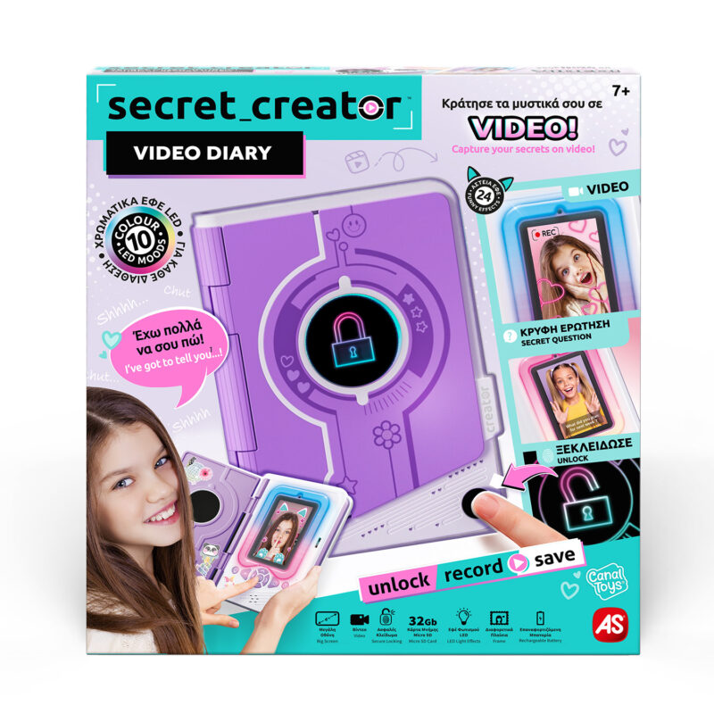 Secret Creator Video Diary Journal Ηλεκτρονικό Ημερολόγιο Για 8+ Χρονών 5684524